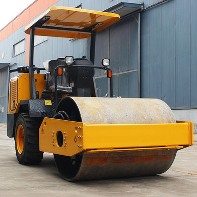 3.5ton 4ton 6ton 8ton Single Drum Earth Road Roller com velocidade de 2-12km/h