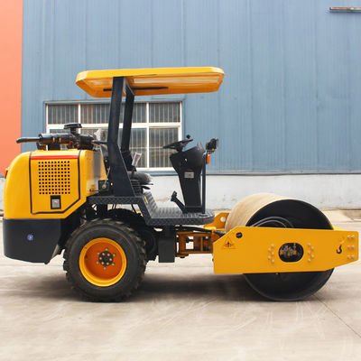 3.5ton 4ton 6ton 8ton Single Drum Earth Road Roller com velocidade de 2-12km/h