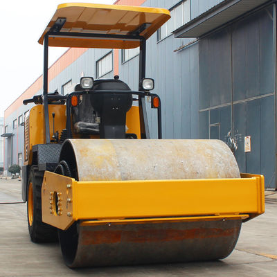 3.5ton 4ton 6ton 8ton Single Drum Earth Road Roller com velocidade de 2-12km/h