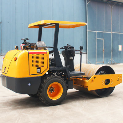 3.5ton 4ton 6ton 8ton Single Drum Earth Road Roller com velocidade de 2-12km/h
