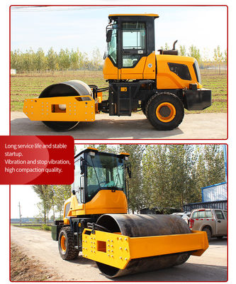 Compactor vibratório de 5t 10t 20t de máquina de rolamento rodoviário com 4450*1680*2750mm de dimensão