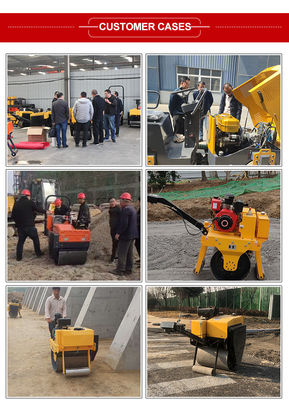 Compactor de estrada de tambor único de 5 toneladas 10 toneladas 12 toneladas 14 toneladas 16 toneladas Roller de estrada com 88W