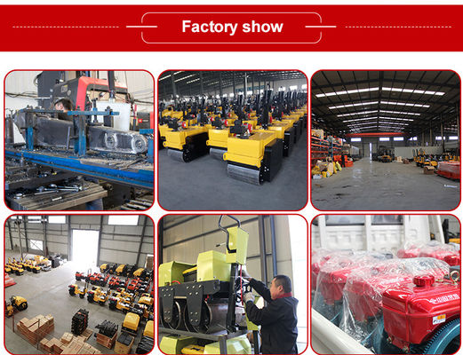 4450*1680*2750mm Mini Road Roller Compactor com controlo hidráulico Certificado ISO