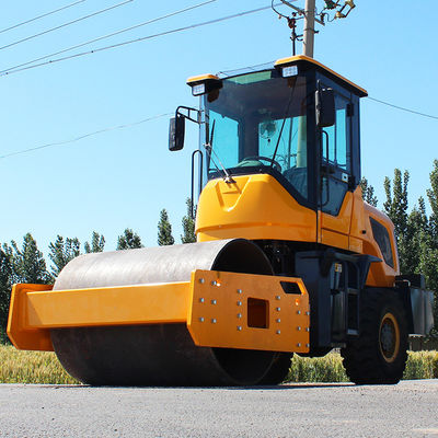 80KN Exciting Force Disc Air Cap Oil Brake Road Roller para Engenharia de Construção