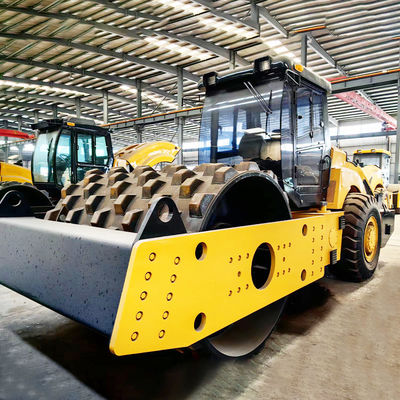Sistema totalmente hidráulico Duplo tambor único Vibração Rodoviária Roller Ride para compactação da estrada