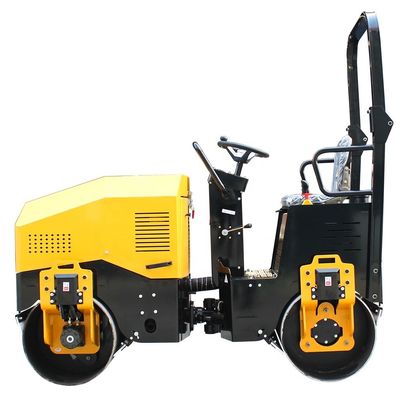 560 mm Diâmetro do tambor 2 toneladas Compacto Hidráulico Duplo Liso Tambor Vibratório Rod Roller